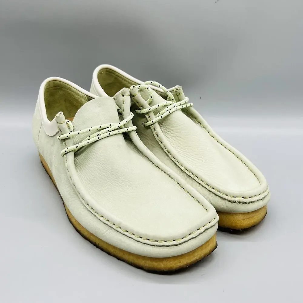 Clarks Shoes Mens 9.5 Green Suede Originals Moc Toe Moccasin Casual Comfort